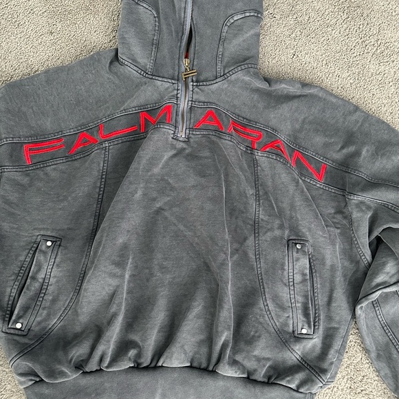 Falmaran Komodo OG Grey Logo Heavy Hoodie Women and Men’s Size Medium - Picture 2 of 9